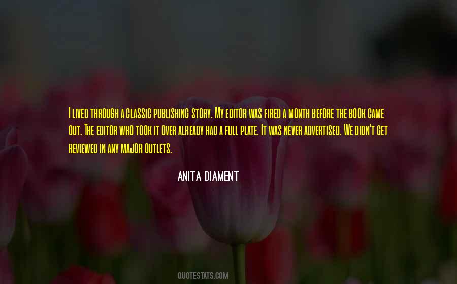 Anita Diament Quotes #1207707