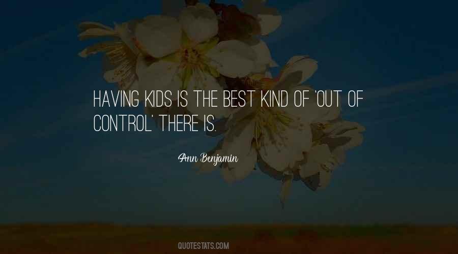 Ann Benjamin Quotes #734761