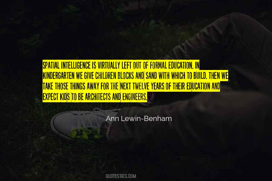 Ann Lewin-Benham Quotes #101957