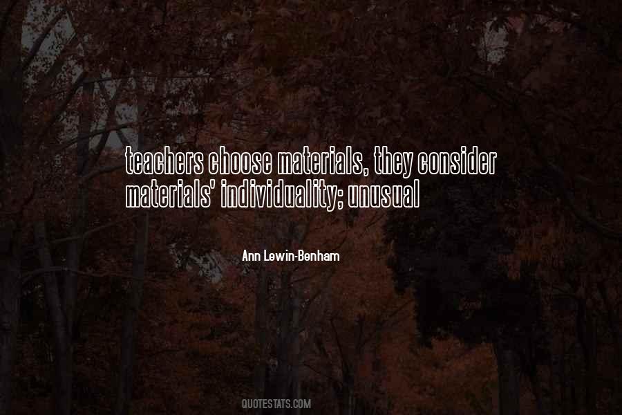 Ann Lewin-Benham Quotes #366530