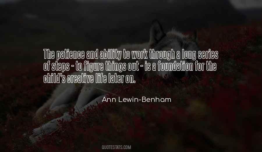 Ann Lewin-Benham Quotes #736406