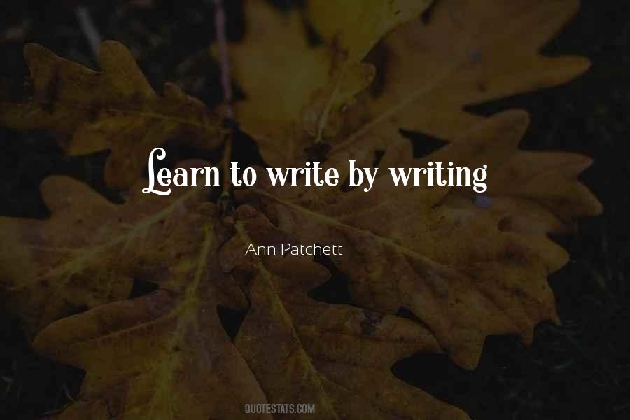 Ann Patchett Quotes #307631