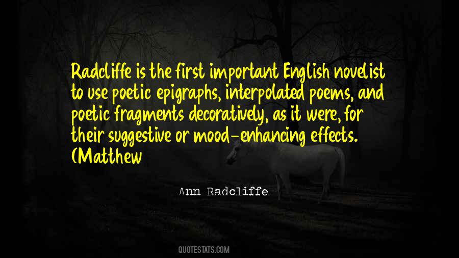 Ann Radcliffe Quotes #1266828