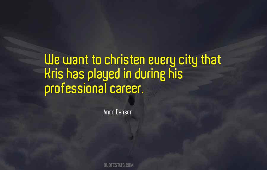 Anna Benson Quotes #399680