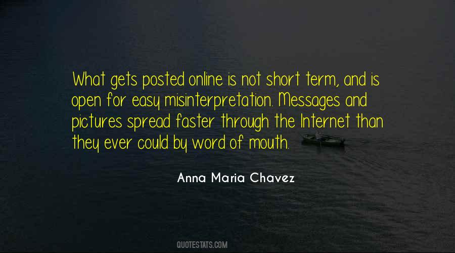 Anna Maria Chavez Quotes #173390