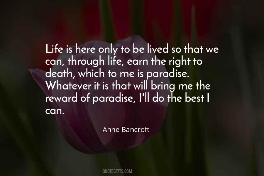 Anne Bancroft Quotes #1473453