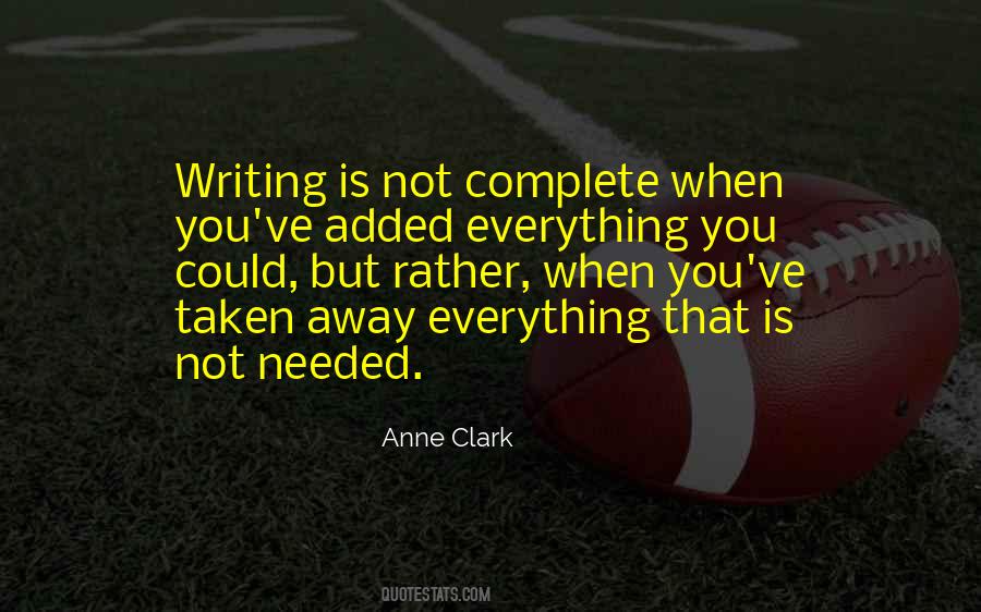 Anne Clark Quotes #421615