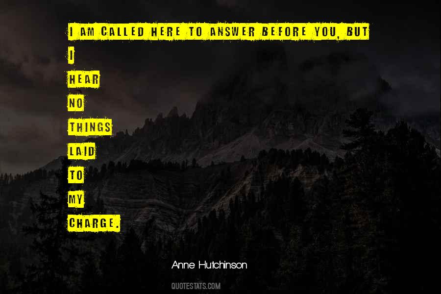 Anne Hutchinson Quotes #1391312
