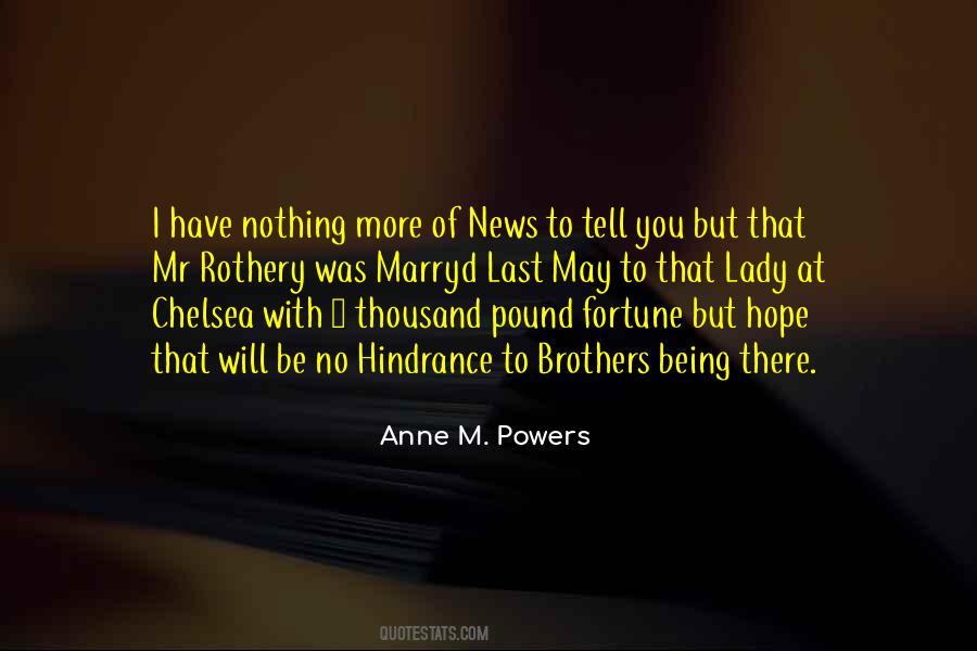 Anne M. Powers Quotes #1278603