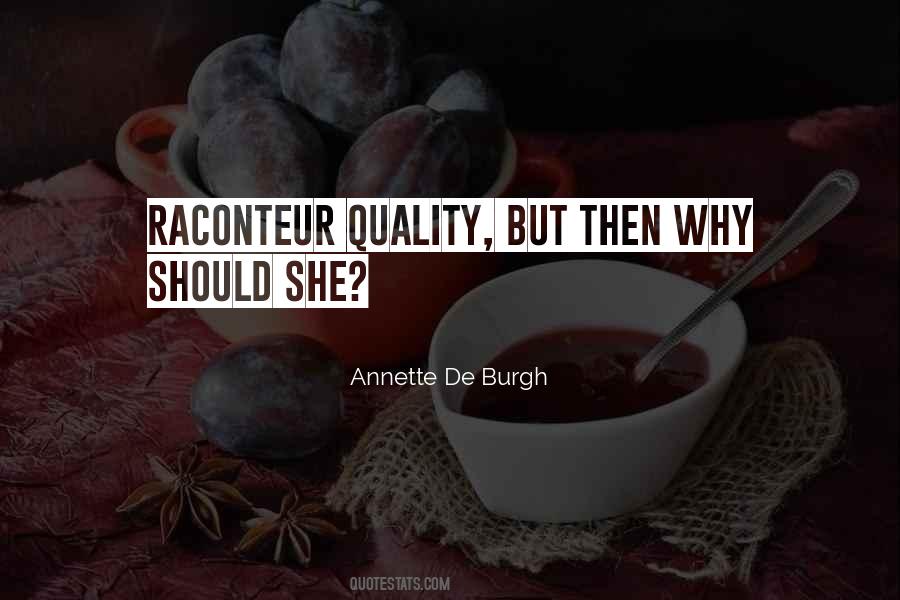 Annette De Burgh Quotes #802548