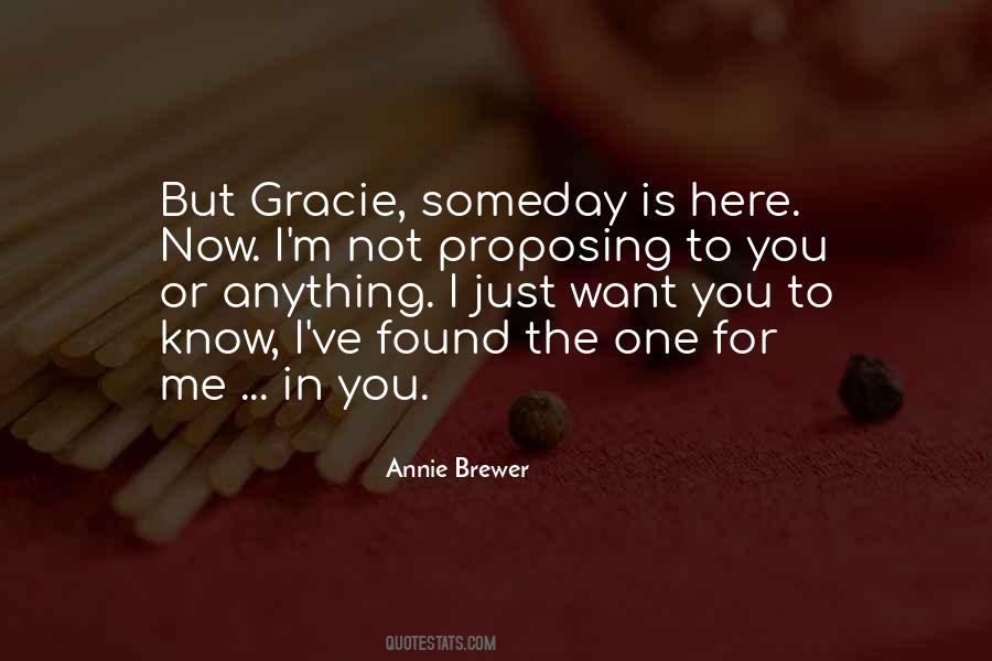 Annie Brewer Quotes #332084