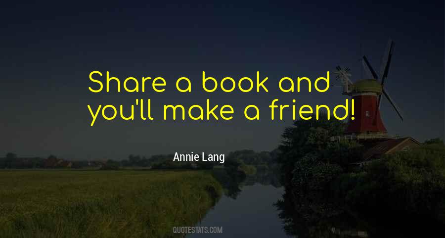 Annie Lang Quotes #425807