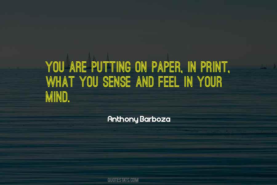 Anthony Barboza Quotes #1264457