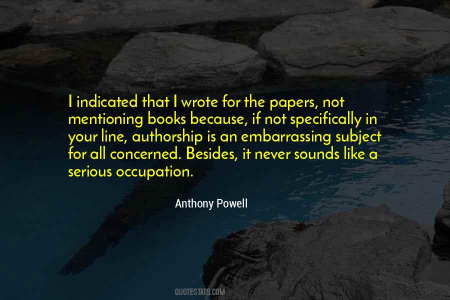 Anthony Powell Quotes #1650864