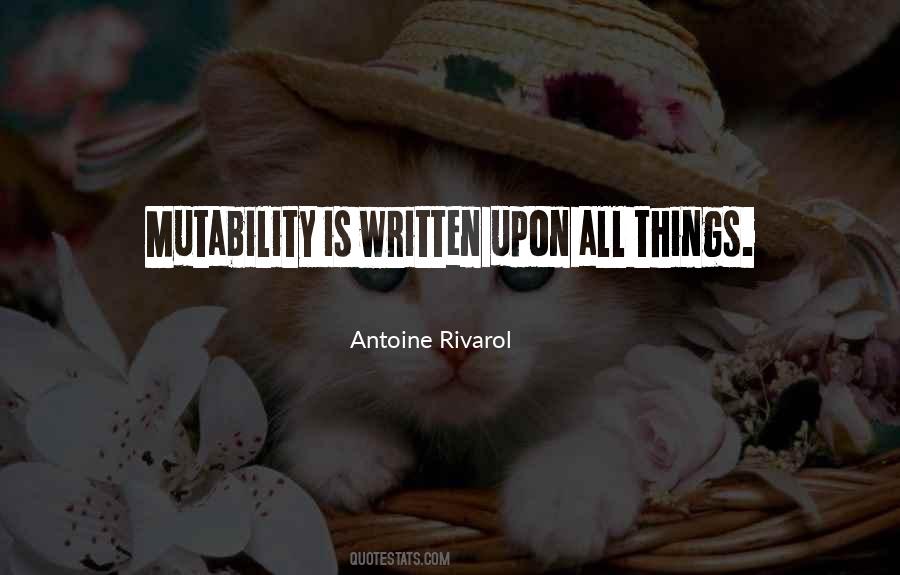 Antoine Rivarol Quotes #23961