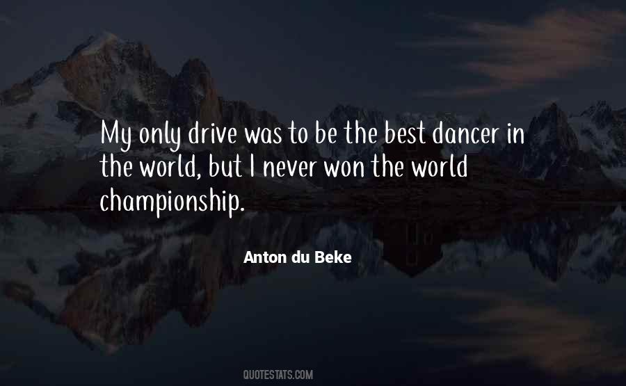 Anton Du Beke Quotes #1457318