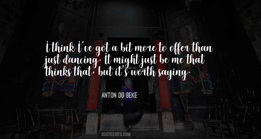 Anton Du Beke Quotes #292878