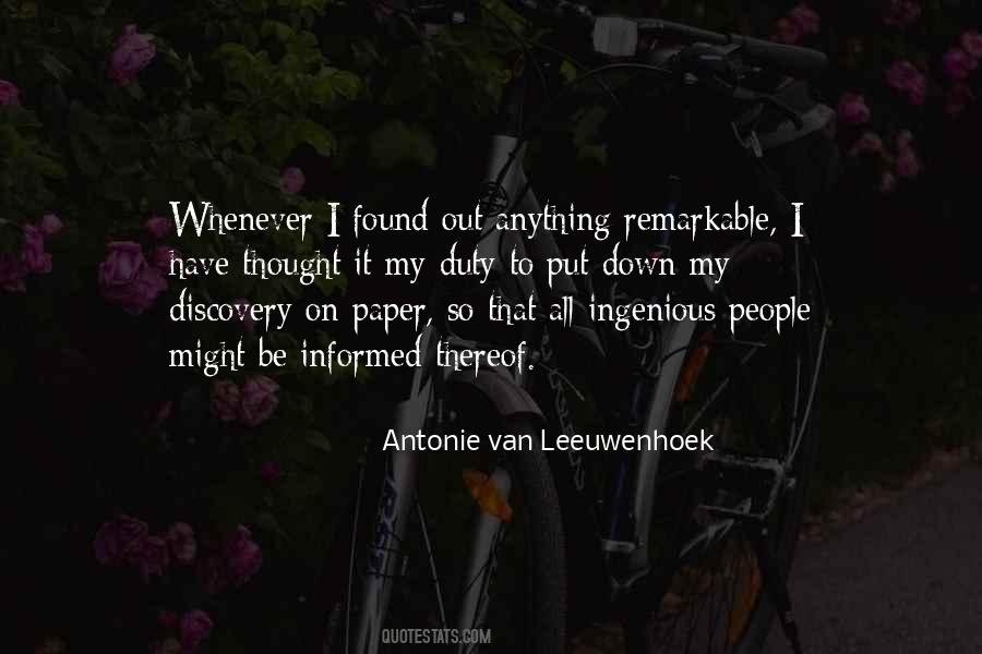 Antonie Van Leeuwenhoek Quotes #545953