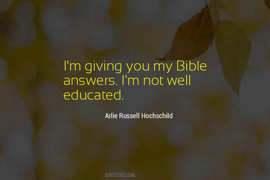 Arlie Russell Hochschild Quotes #334294