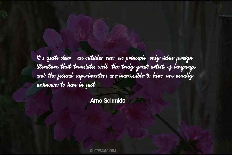 Arno Schmidt Quotes #1163734