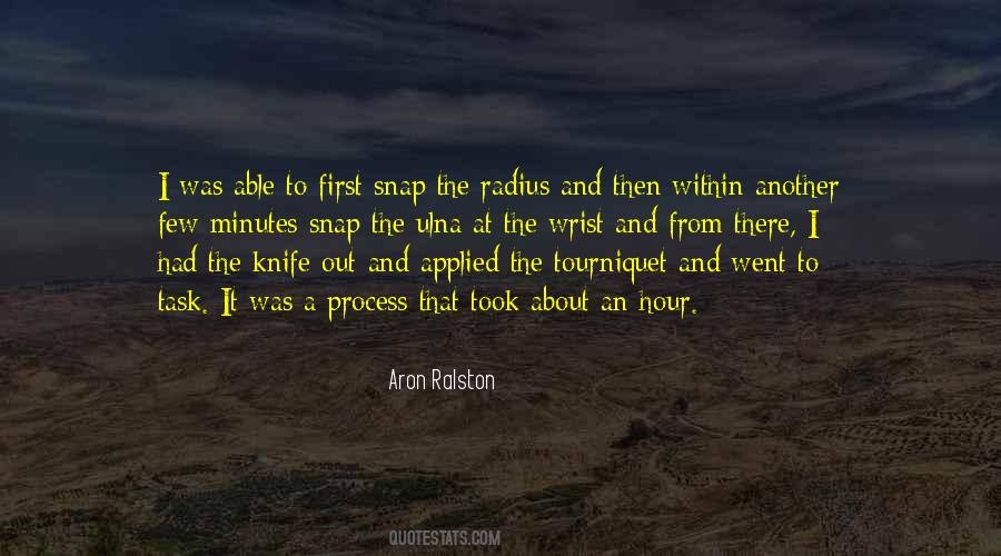 Aron Ralston Quotes #93820