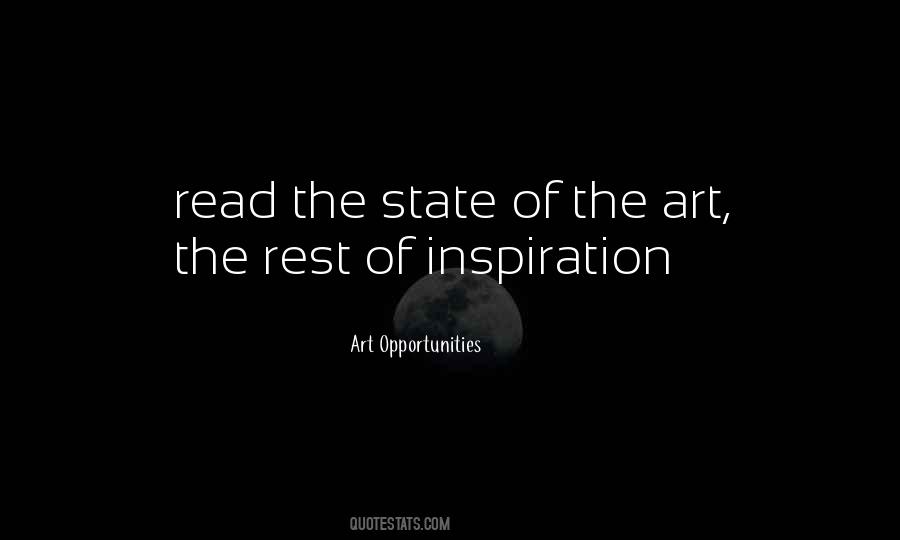 Art Opportunities Quotes #1749358