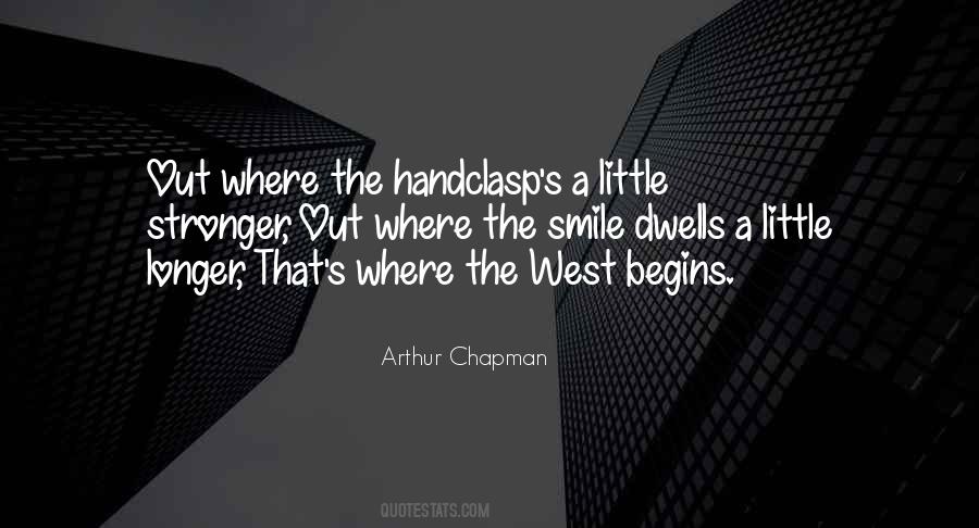 Arthur Chapman Quotes #331067