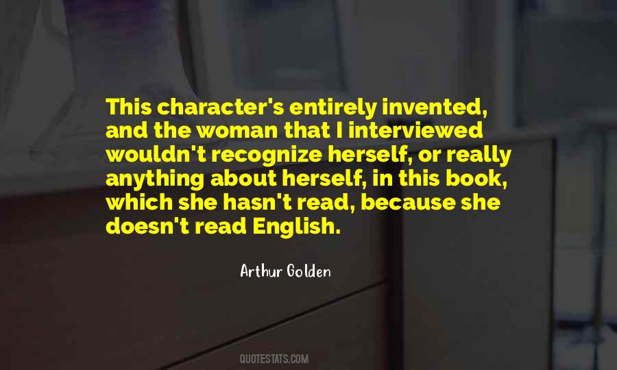 Arthur Golden Quotes #975221