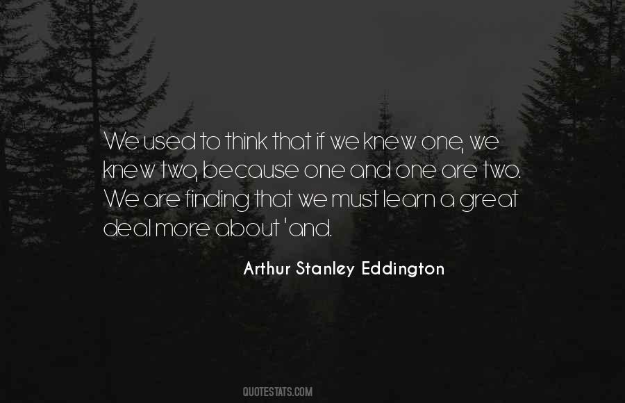 Arthur Stanley Eddington Quotes #72792