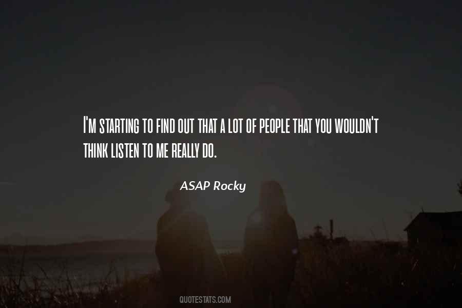 ASAP Rocky Quotes #777890