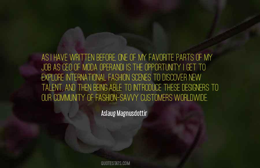 Aslaug Magnusdottir Quotes #1536325