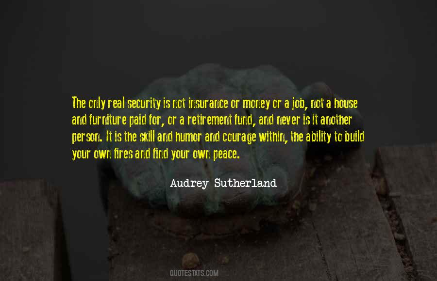 Audrey Sutherland Quotes #653047