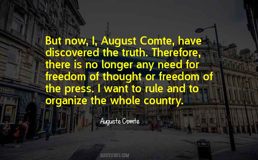 Auguste Comte Quotes #1553672