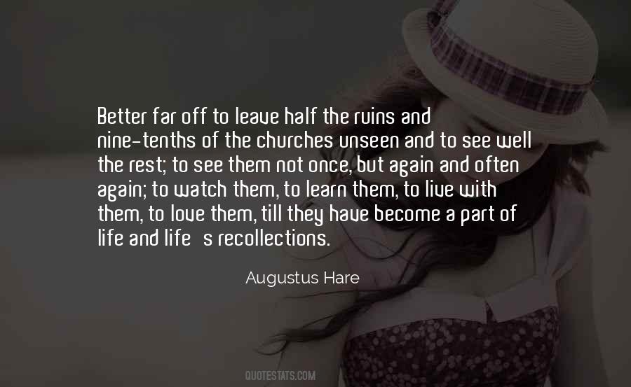 Augustus Hare Quotes #1595809