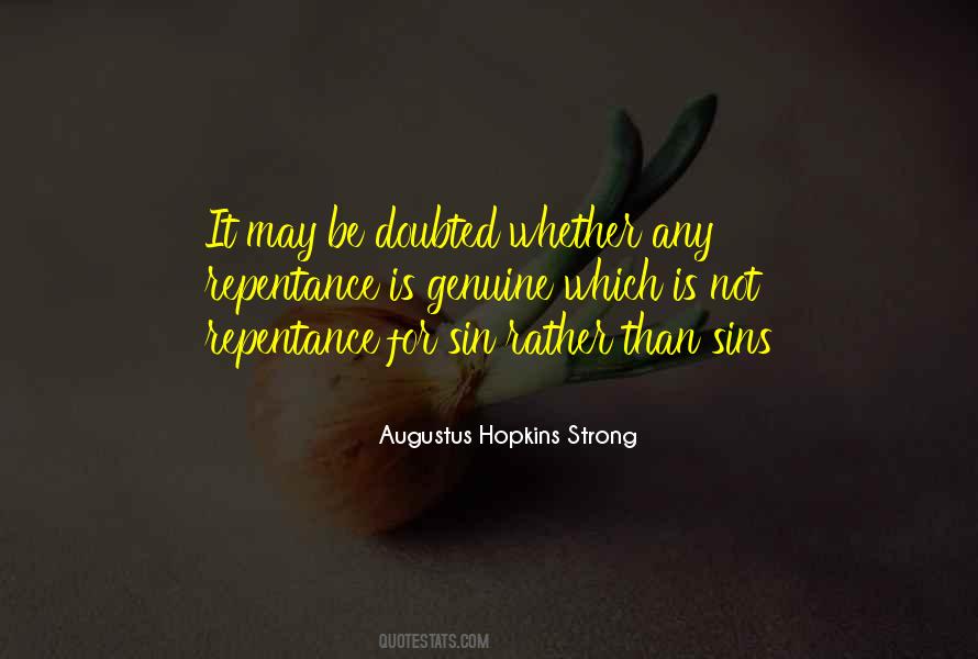 Augustus Hopkins Strong Quotes #445062