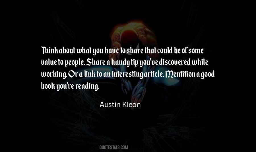 Austin Kleon Quotes #978018