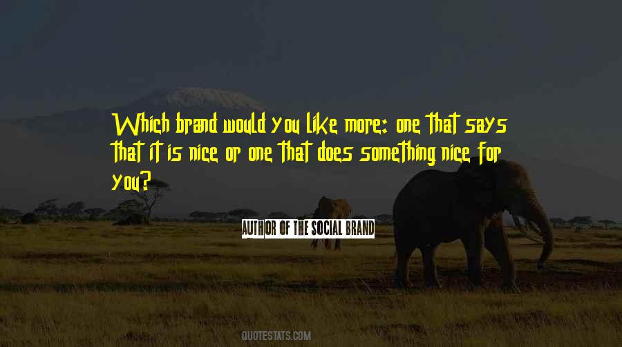 Author Of The Social Brand Quotes #1560160