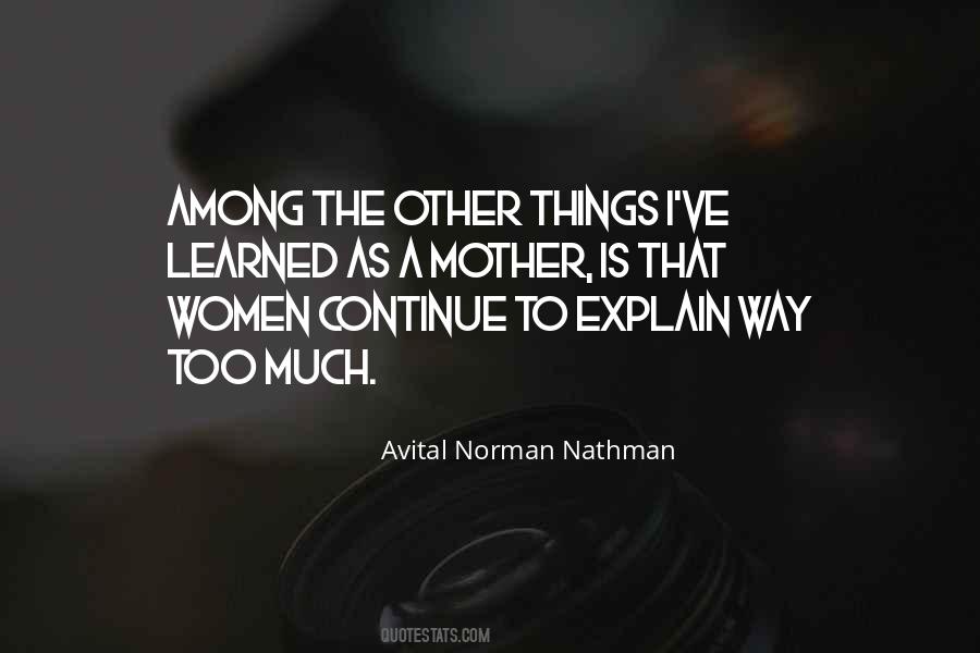 Avital Norman Nathman Quotes #1365055