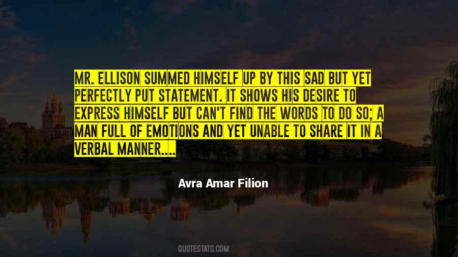 Avra Amar Filion Quotes #621352