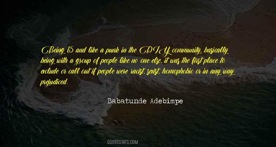 Babatunde Adebimpe Quotes #1081480