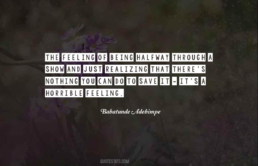 Babatunde Adebimpe Quotes #8373