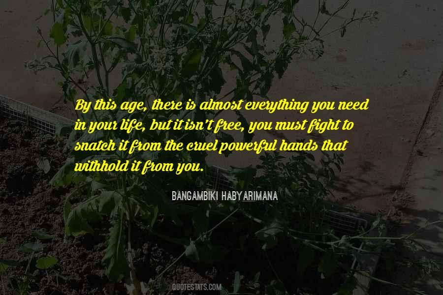 Bangambiki Habyarimana Quotes #1842364