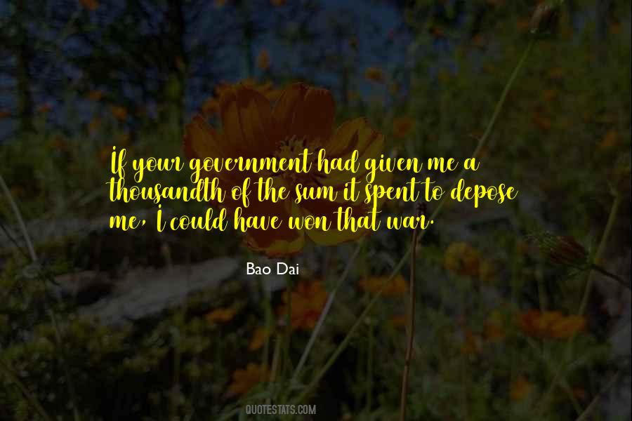 Bao Dai Quotes #628663