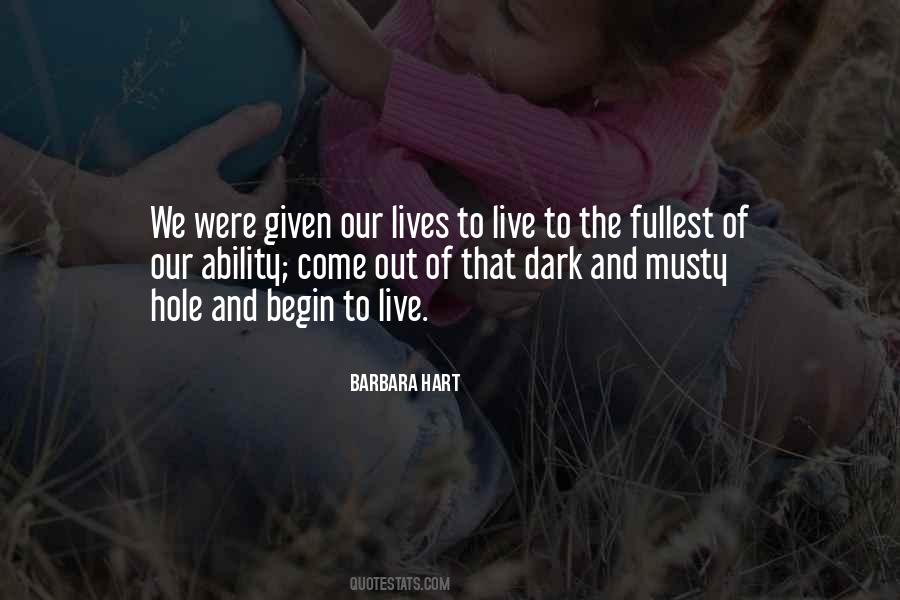 Barbara Hart Quotes #1818319