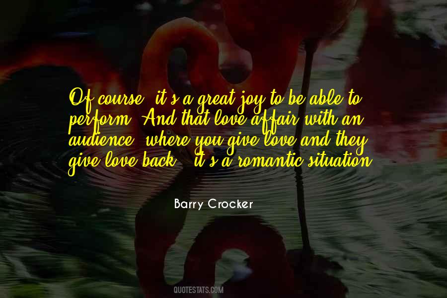 Barry Crocker Quotes #776259
