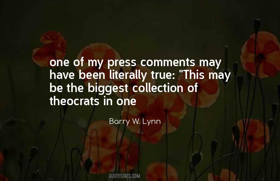 Barry W. Lynn Quotes #1603681