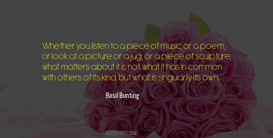 Basil Bunting Quotes #841587