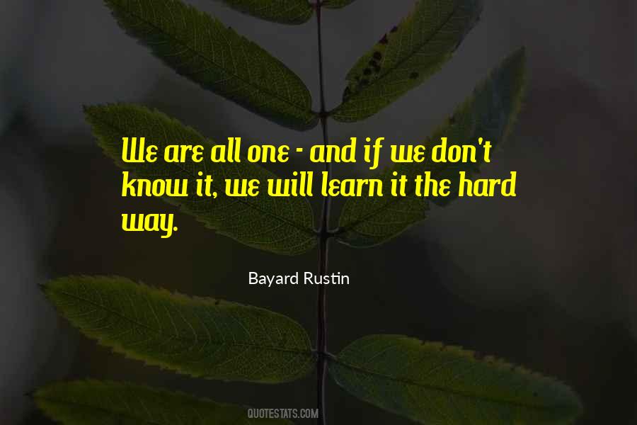 Bayard Rustin Quotes #171231