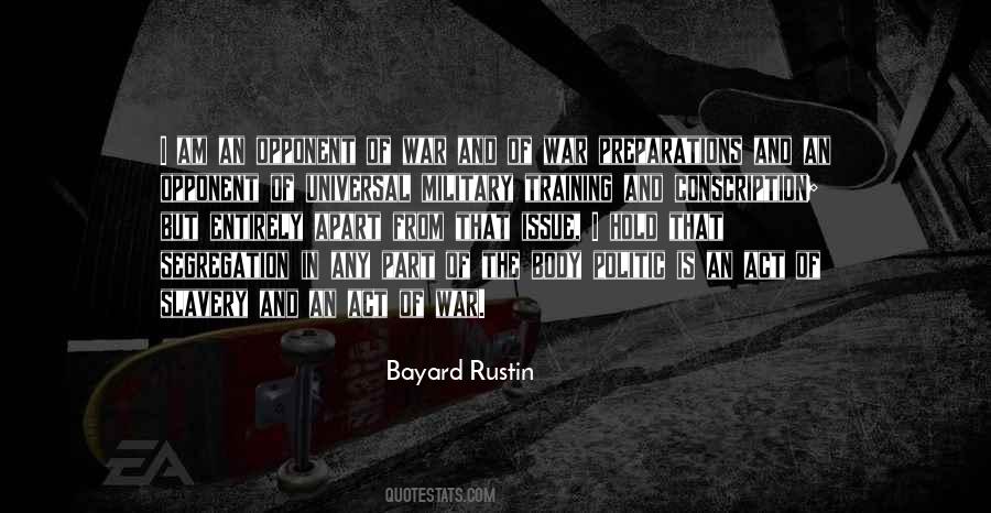 Bayard Rustin Quotes #412772