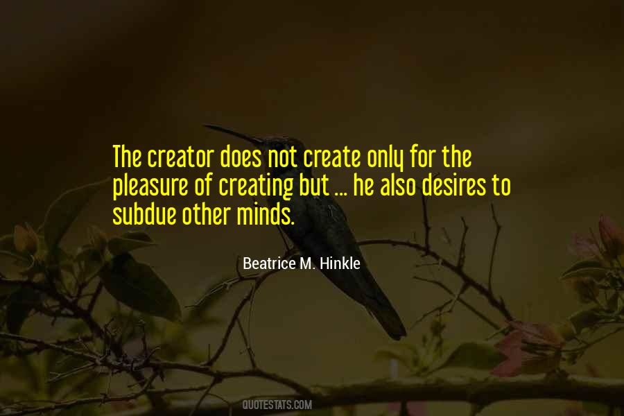 Beatrice M. Hinkle Quotes #592991